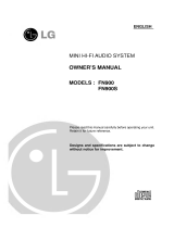 LG FN800V Owner's manual