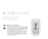LG C1150.ACZEBK User manual