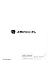 LG WD-12331ADK Owner's manual