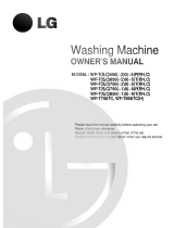 LG WF-T8510TP Owner's manual