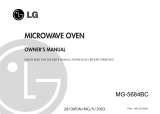 LG MG-5684BC User manual