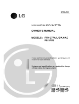 LG FFH-377A Owner's manual