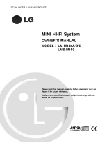 LG LM-M140D Owner's manual