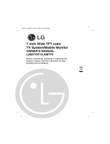 LG LAM770T1 Owner's manual
