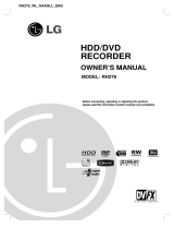 LG RH278-WL Owner's manual