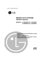 LG LX-M330A Owner's manual