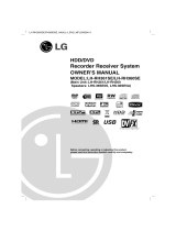 LG LH-RH360SE Owner's manual