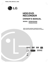 LG RH255 User manual