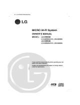 LG LX-EM530A Owner's manual