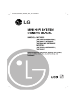 LG MCV902 Owner's manual