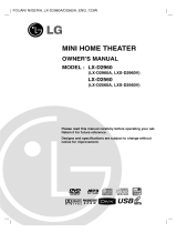 LG LX-D2960A Owner's manual