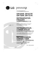 LG GR-627R Owner's manual