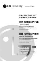 LG GR-L207NGUA Owner's manual