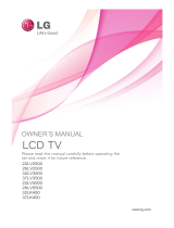 LG 37LV3500 Owner's manual