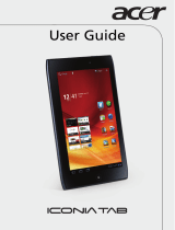 Acer ICONIA Tab A100 8GB User manual