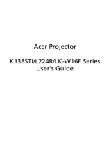 Acer K138STi User manual