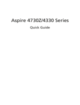 Acer Aspire 4730ZG Series Quick start guide