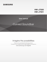 Samsung 320 W 8.1Ch Soundbar J7501 User manual