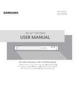 Samsung BD-J5500 User manual