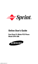 Samsung SPH-I500 Sprint User guide