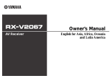 Yamaha RX-V2067 Owner's manual