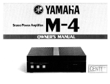 Yamaha M-4 Owner's manual
