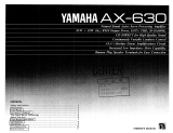 Yamaha AX-630 Owner's manual