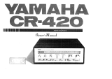Yamaha CR-420 User manual