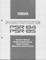 Yamaha PSR-84 Owner's manual