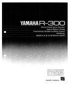 Yamaha R-300 Owner's manual