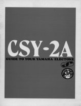 Yamaha CSY-2A Owner's manual