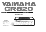 Yamaha CR-820 Owner's manual