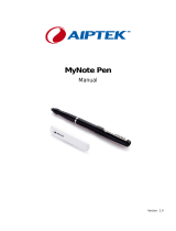 AIPTEK MyNote Pen Owner's manual