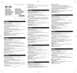 Casio DX-12S User manual