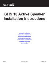 Garmin Active Speaker, Silver Installation guide