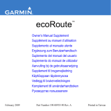 Garmin ecoRoute Owner's manual