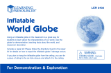 Learning Resources Inflatable World Globe User manual