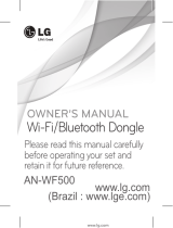 LG AN-WF500 User manual
