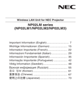 NEC NP-M282X User manual