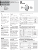 Nikon Circular Polarizing Filter @ (52/58/62/67/72/77mm) User manual