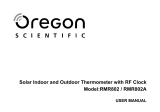 Oregon Scientific RMR802 User manual