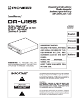 Pioneer DR-U16S User manual