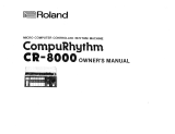 Roland CR-8000 User manual