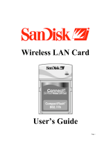 SanDisk Wireless LAN Card User manual