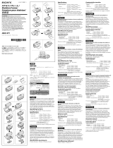 Sony AKA-SF1 Operating instructions