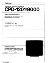 Sony CPD-9000 Operating instructions