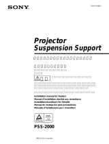 Sony Projector PSS-2000 User manual