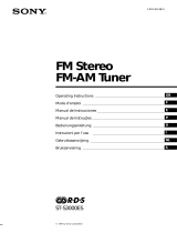 Sony ST-S3000ES User manual