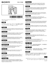 Sony VG-C1EM Important information