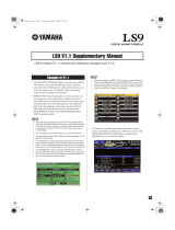 Yamaha LS9-16/LS9-32 V1.1 User manual
